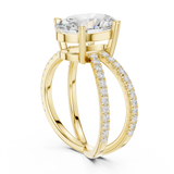 Gold Jewelry L36-25, Oval center stone, Yellow Gold, view 1