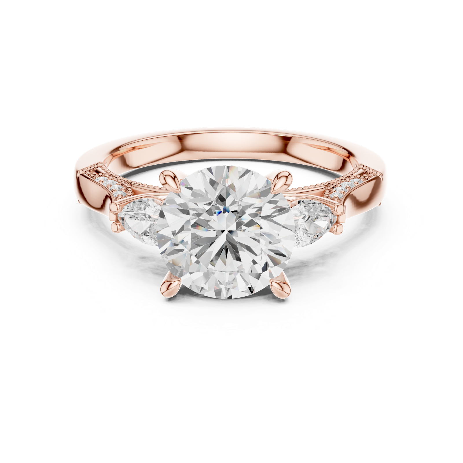 Gold Ring DDLR-1045, Rose Gold