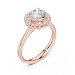 Gold Ring DDLR-629, Rose Gold, view 2