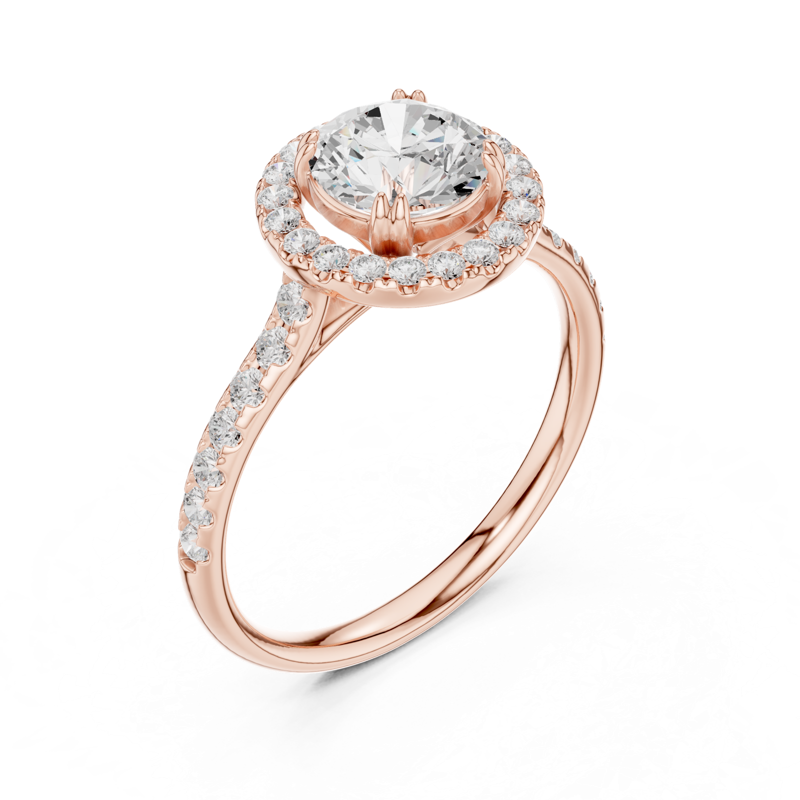 Gold Ring DDLR-792, Rose Gold, view 2
