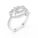 Gold Ring LR-01 (86), White Gold, view 2