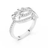 Gold Ring LR-01 (86), White Gold, view 2