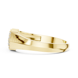 Gold Ring DR-6291, Yellow Gold, view 3