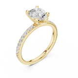 Gold Ring DDLR-889, Yellow Gold, view 2