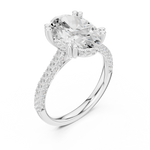 Gold Ring DDLR-956, White Gold, view 2