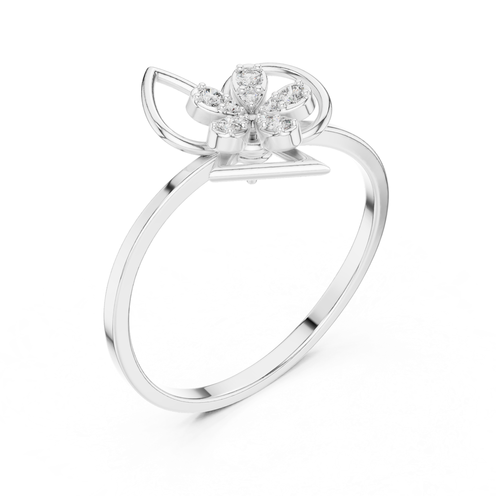 Gold Ring 1 (215), White Gold, view 2