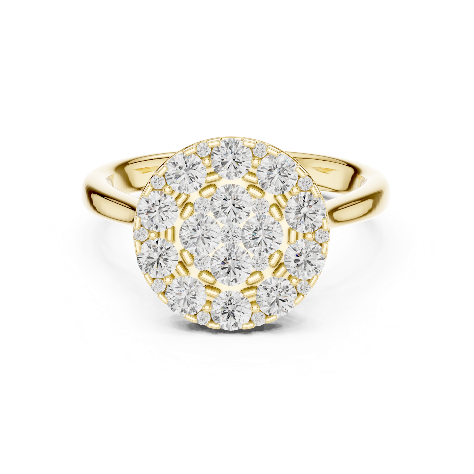 Gold Ring DDLR-781, Yellow Gold, view 4