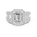 Gold Ring DDLR-266, White Gold, view 4