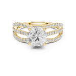 Gold Ring DDLR-676, Yellow Gold, view 4