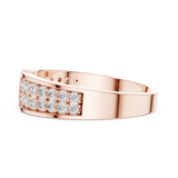 Gold Ring DDLR-457, Rose Gold, view 3