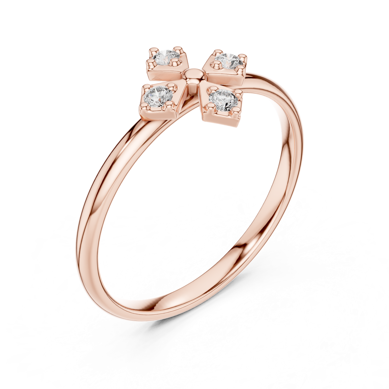Gold Ring Ledis Ring, Rose Gold, view 2