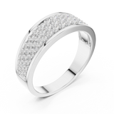 Gold Men's Ring GGR-0005, White Gold, view 2