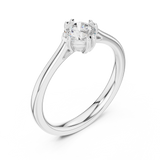 Gold Ring DDLR-542, White Gold, view 2