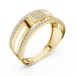 Gold Ring LR-01 (22), Yellow Gold, view 2