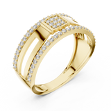 Gold Ring LR-01 (22), Yellow Gold, view 2
