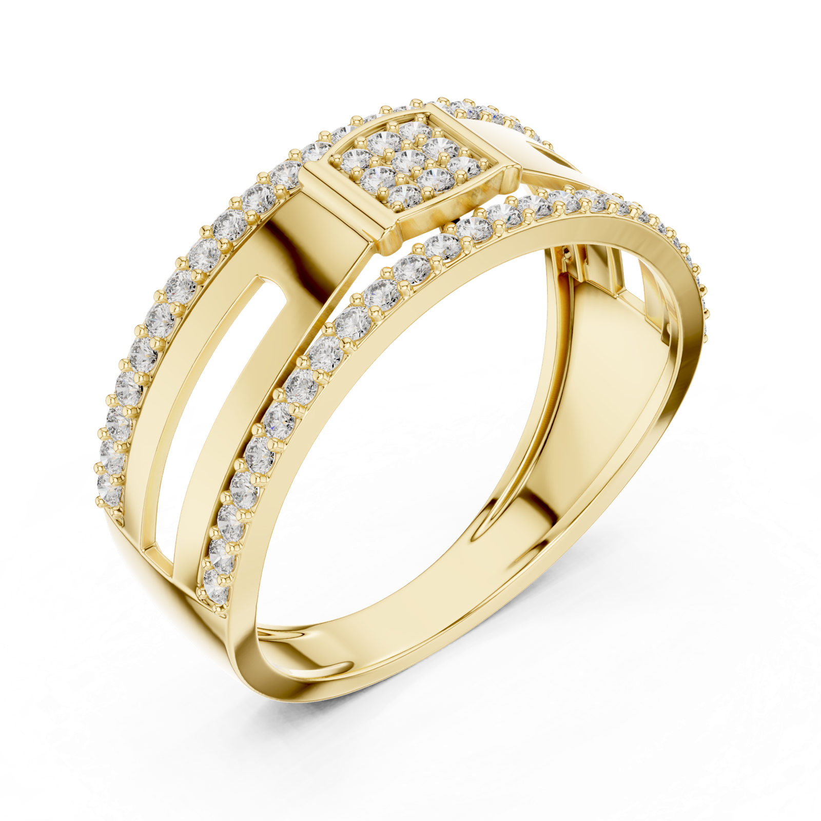 Gold Ring LR-01 (22), Yellow Gold, view 2