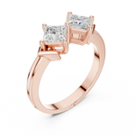 Gold Ring DDLR-484, Rose Gold, view 2