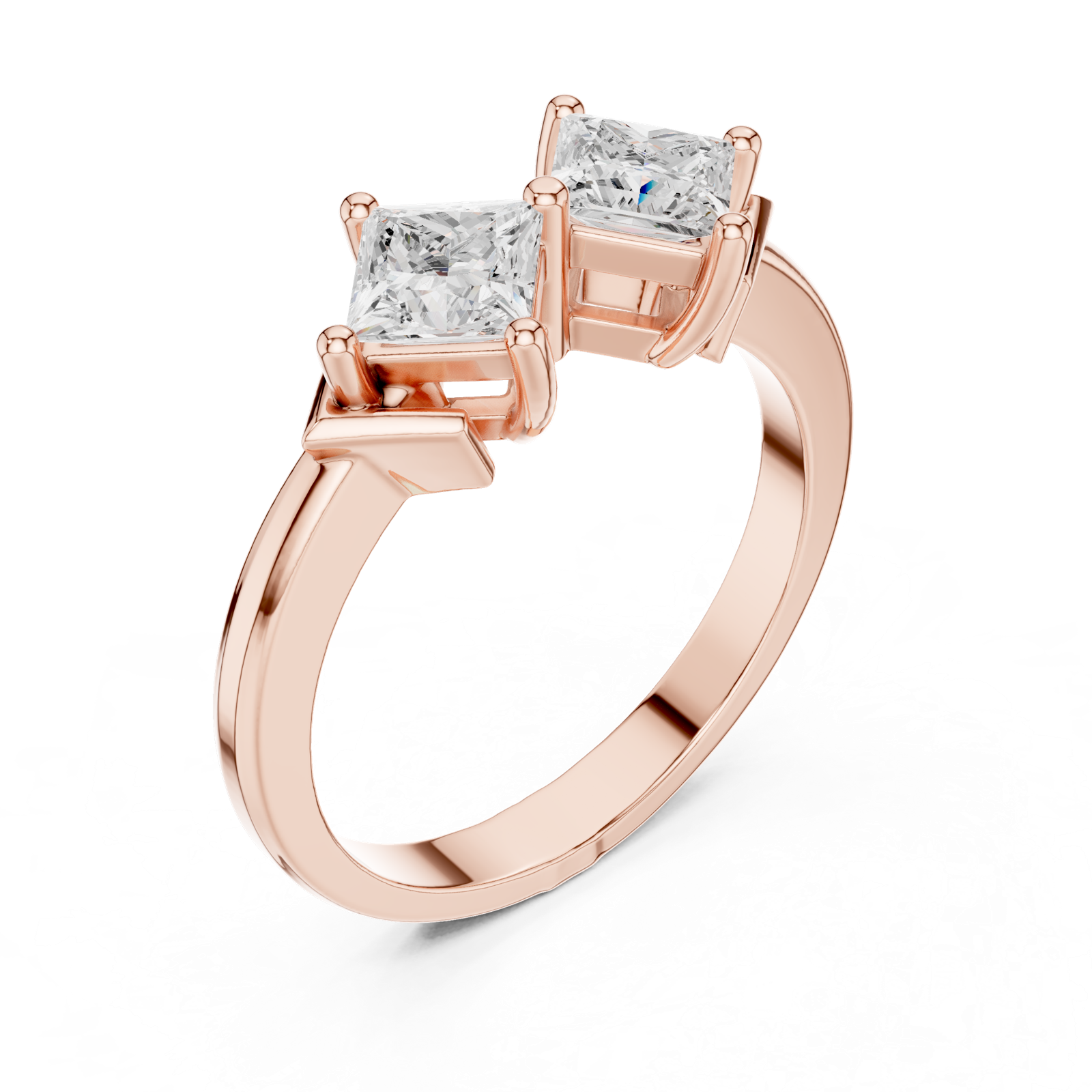 Gold Ring DDLR-484, Rose Gold, view 2