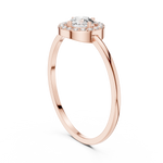 Gold Ring DR-6162, Rose Gold, view 1