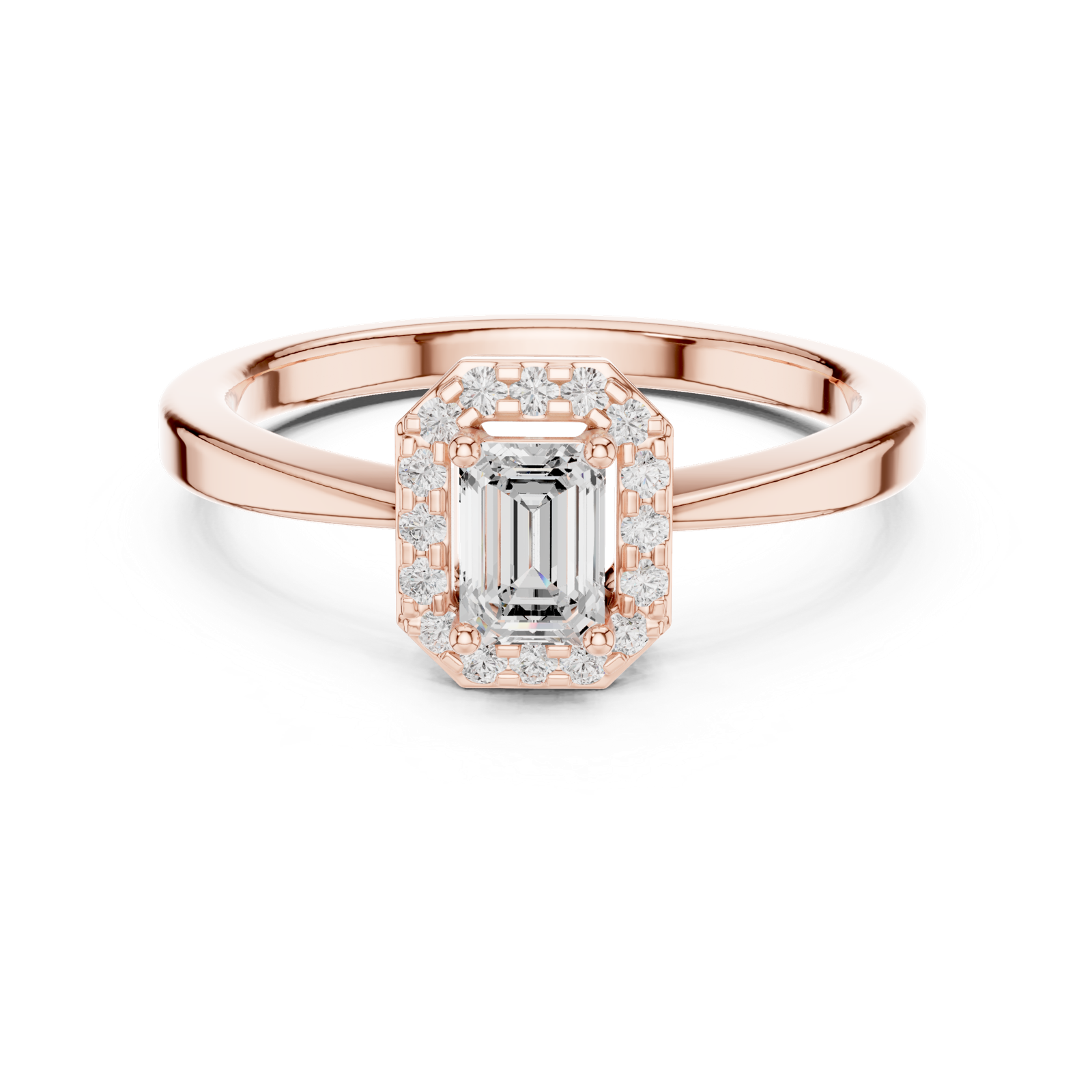 Gold Ring DDLR-493, Rose Gold