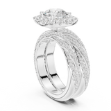 Gold Ring DDLR-293, White Gold, view 1