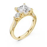 Gold Ring DDLR-1044, Yellow Gold, view 2