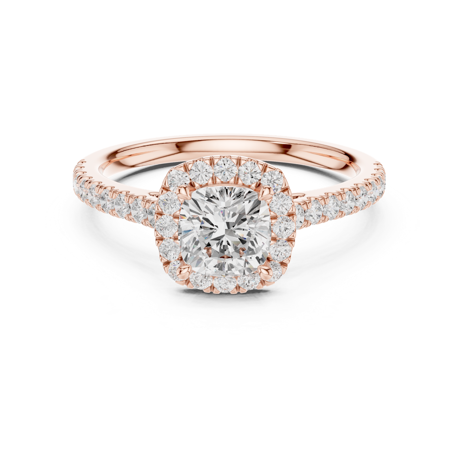 Gold Ring DDLR-917, Rose Gold, view 4