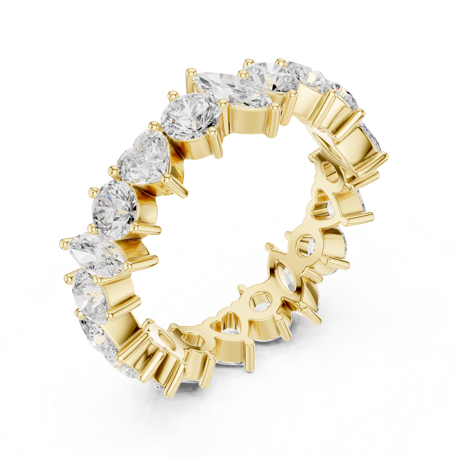 Gold Ring DDLR-371, Yellow Gold, view 2