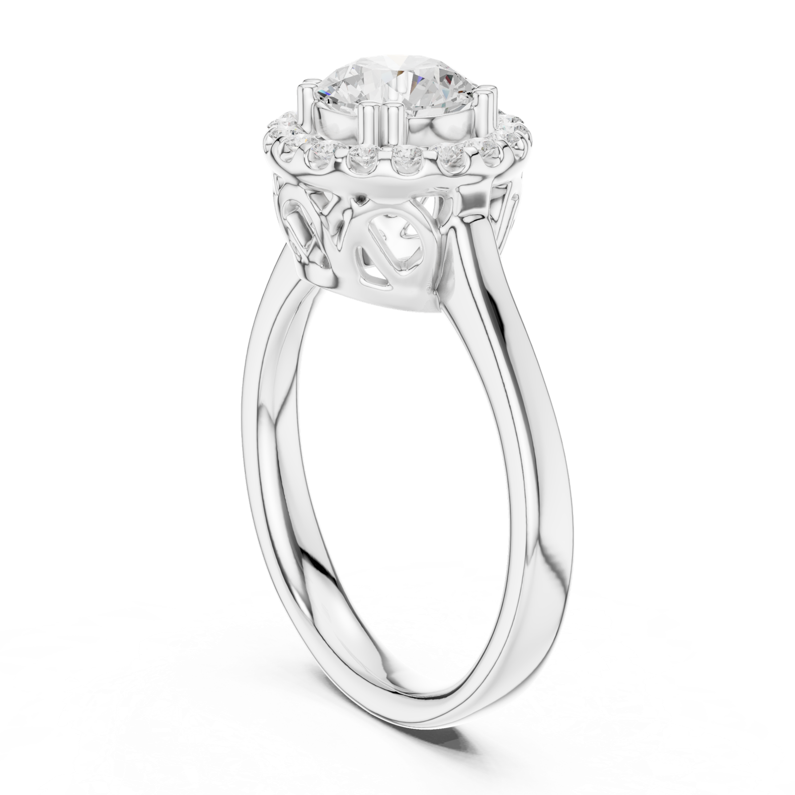 Gold Ring DDLR-649, White Gold