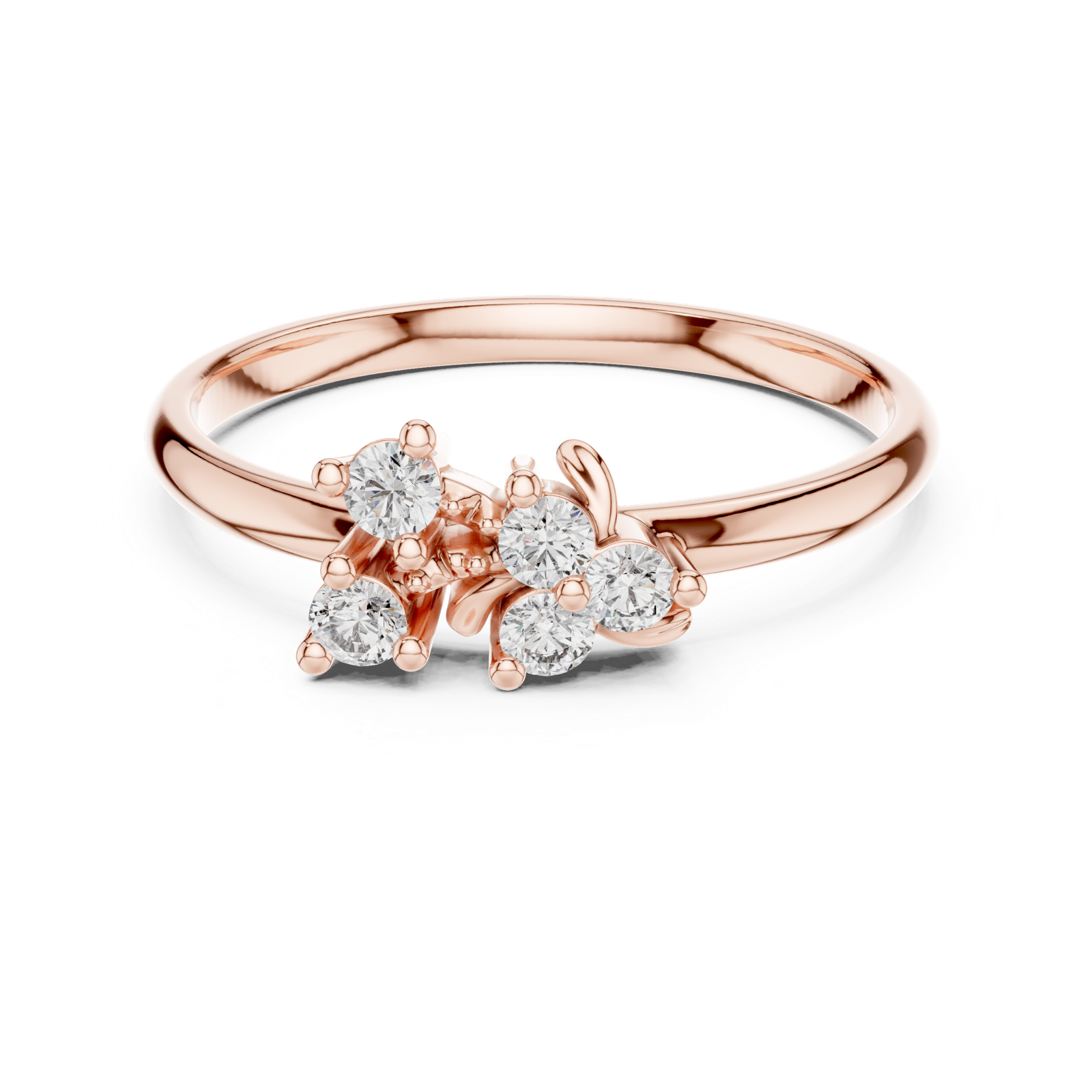 Gold Ring 1 (453), Rose Gold, view 4
