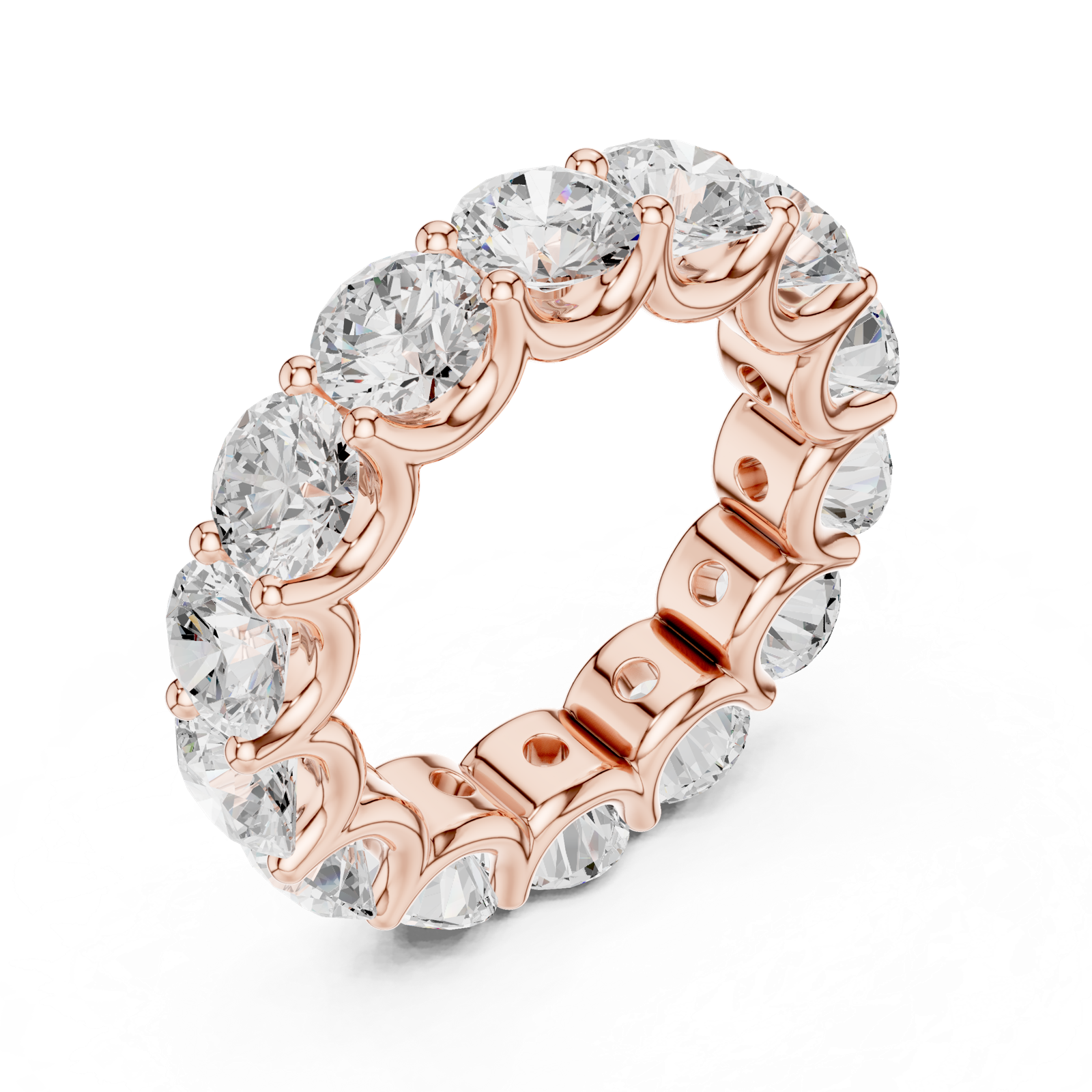 Gold Ring DDLR-662, Rose Gold, view 2