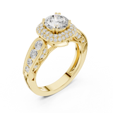 Gold Ring DDLR-776, Yellow Gold, view 2