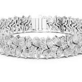 14K Solid Gold Lab Diamond Bracelet, White Gold, view 4