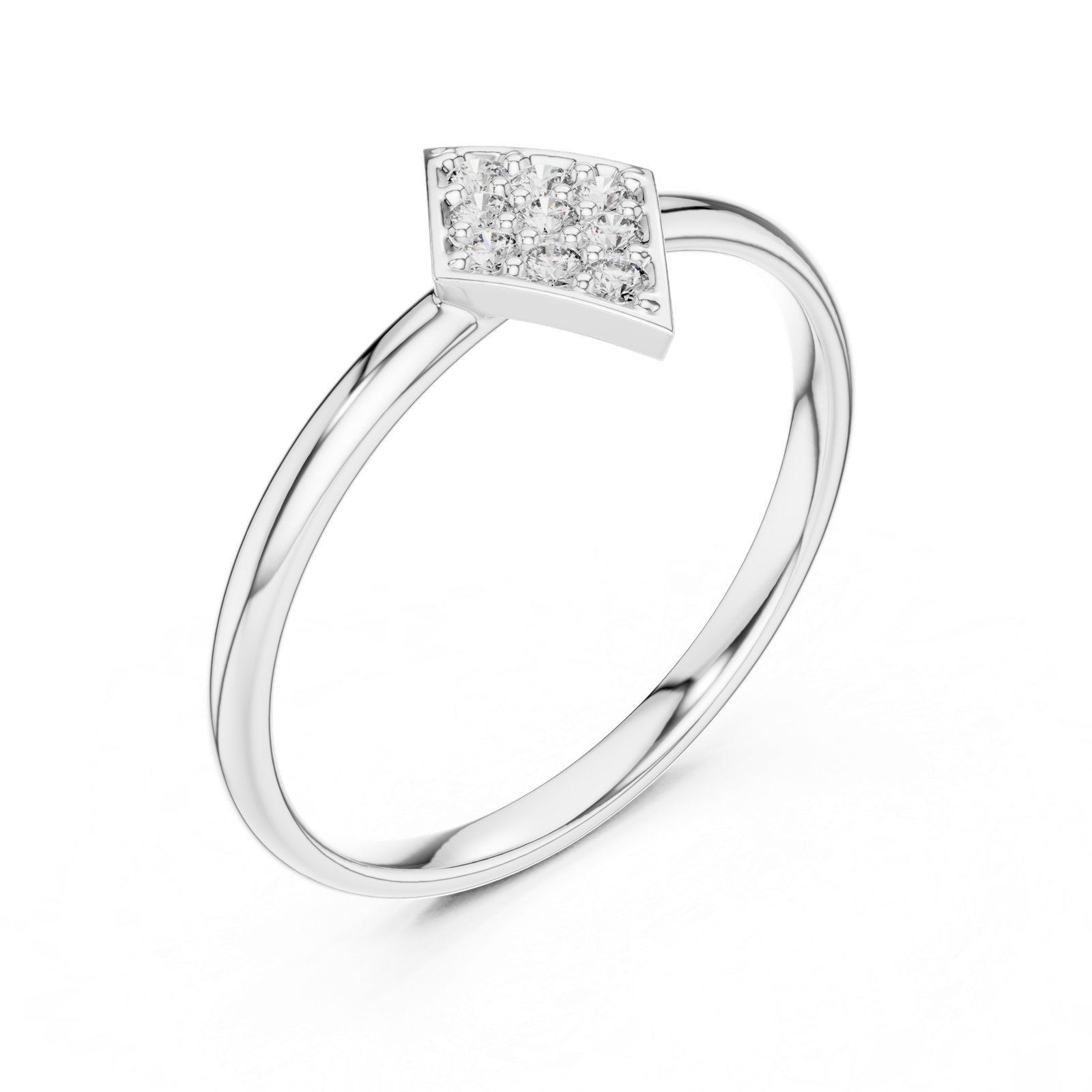 Gold Ring 1 (259), White Gold, view 2