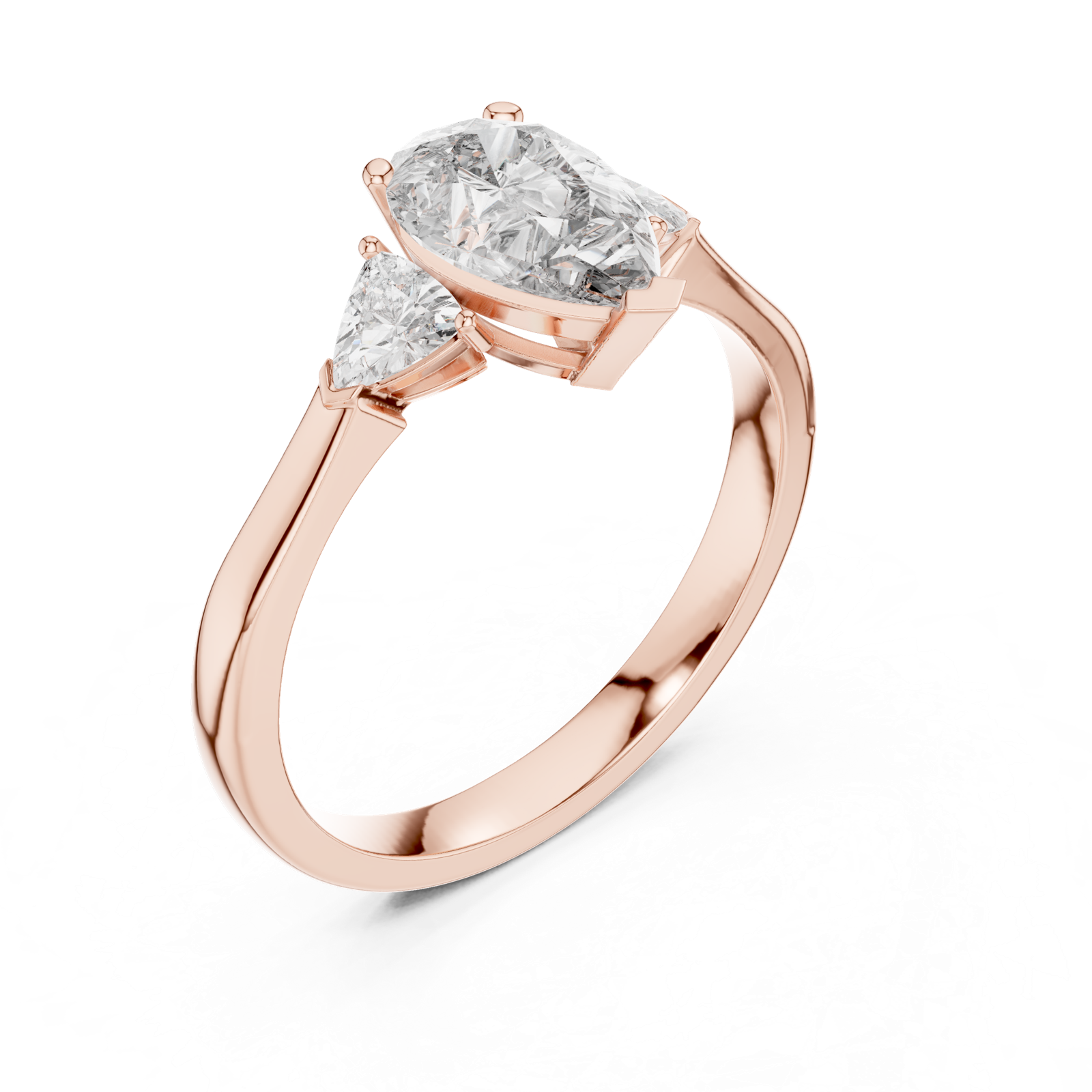 Gold Ring 00001L (26), Rose Gold, view 2