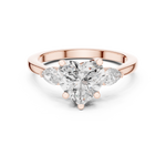 Gold Ring DDLR-270, Rose Gold, view 4