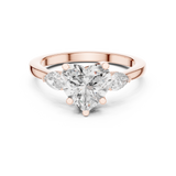 Gold Ring DDLR-270, Rose Gold, view 4