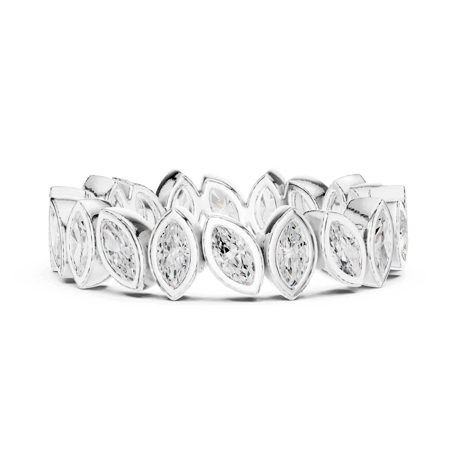 Gold Ring DDLR-311, White Gold, view 3
