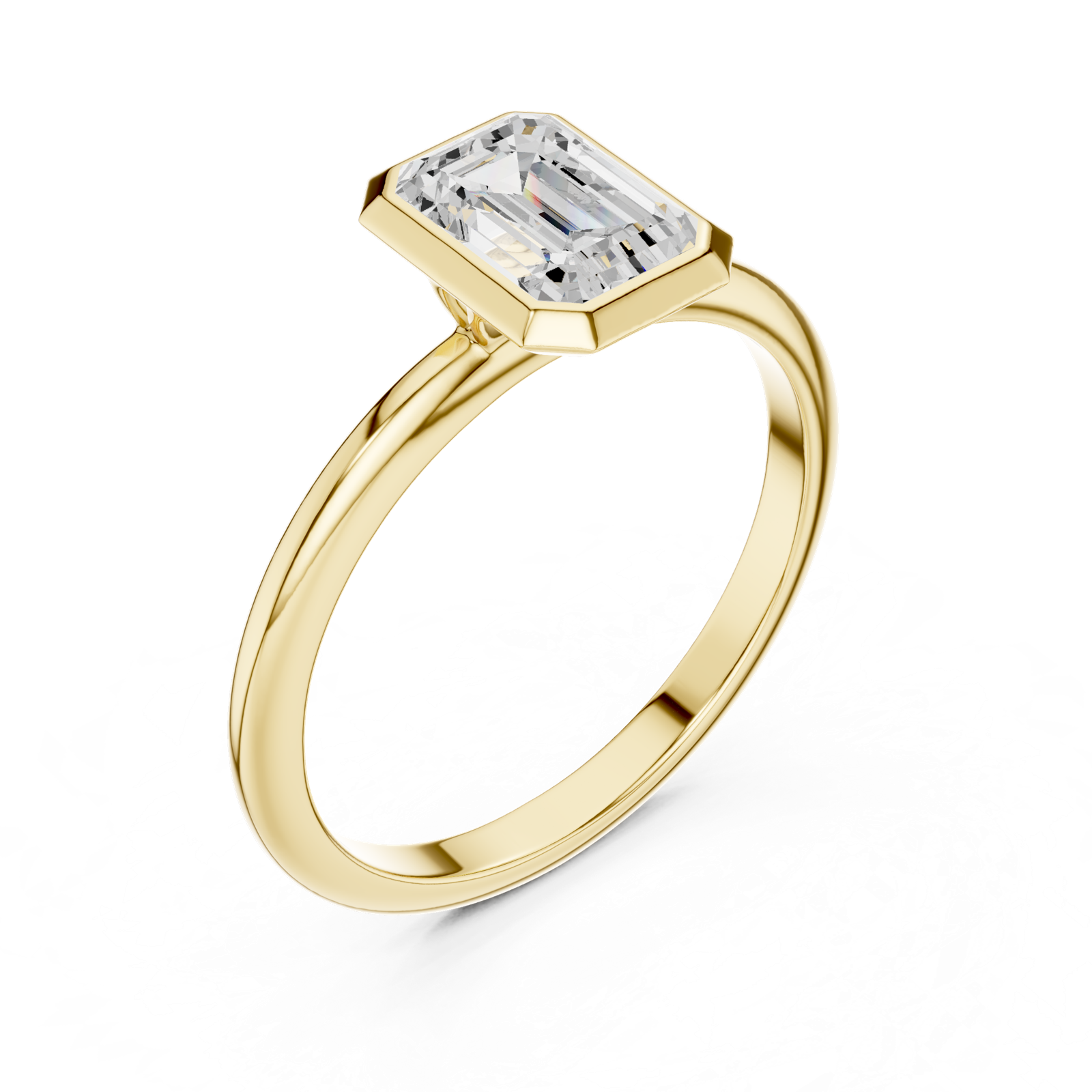 Gold Ring DDLR-1075, Yellow Gold, view 2