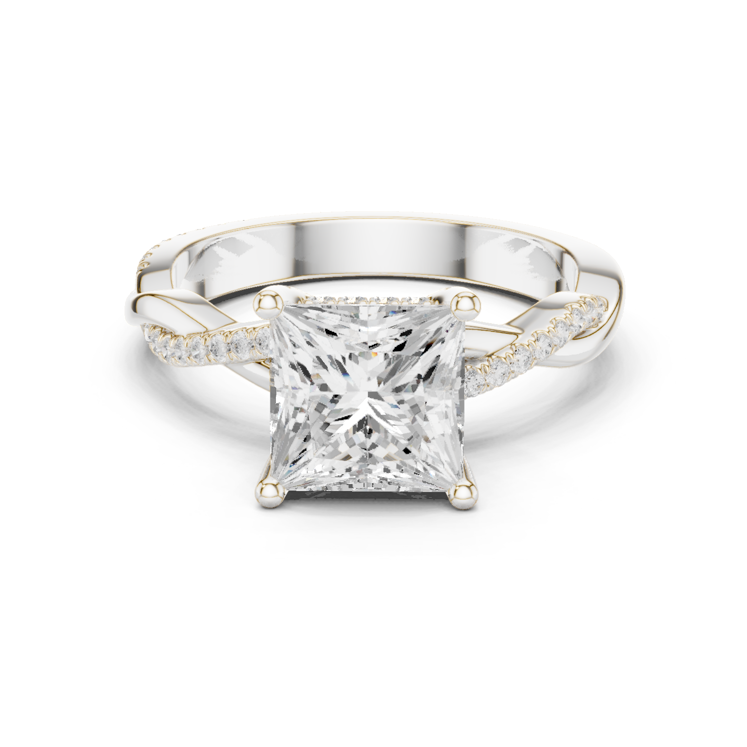 Gold Ring DDLR-883, White Gold