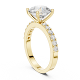 Gold Ring DDLR-750, Yellow Gold, view 1
