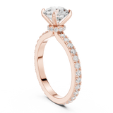 Gold Ring DDLR-787, Rose Gold, view 1