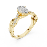Gold Ring DDLR-1084, Yellow Gold, view 2