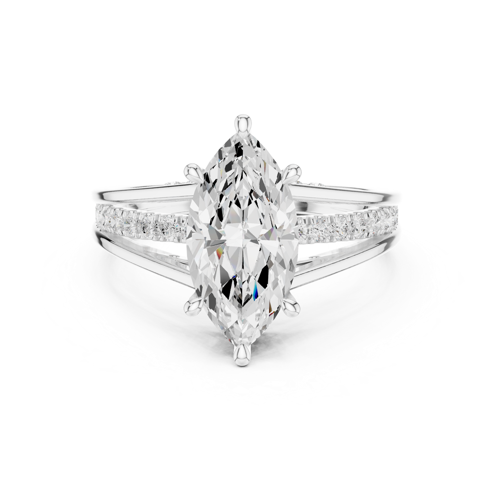 Gold Ring DDLR-994, White Gold