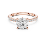 Gold Ring DDLR-1016, Rose Gold, view 4