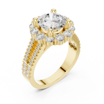 Gold Ring DDLR-344, Yellow Gold, view 2