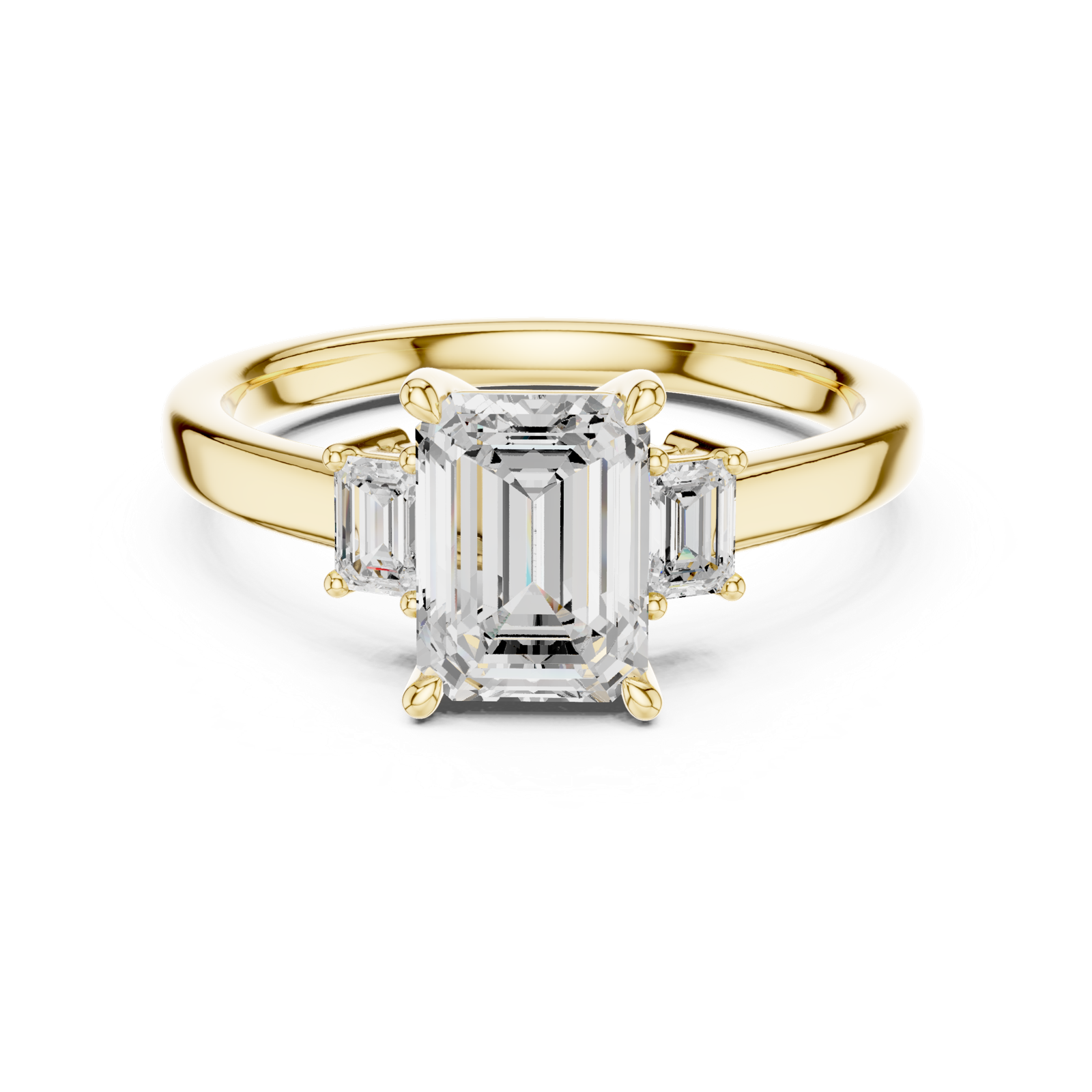 Gold Ring DDLR-868, Yellow Gold, view 4