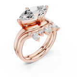 Gold Ring DDLR-444, Rose Gold, view 2