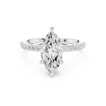 Gold Ring DDLR-256, White Gold, view 4