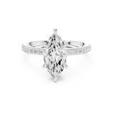 Gold Ring DDLR-256, White Gold, view 4